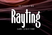 Rayting Font Poster 1