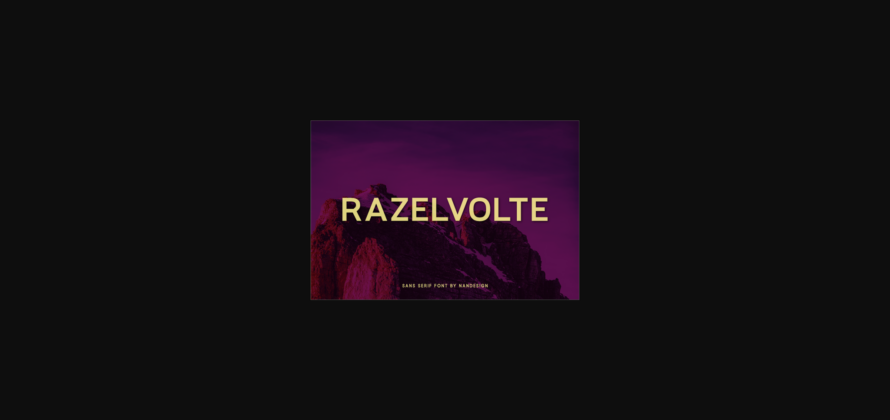 Razelvolte Font Poster 3