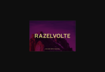 Razelvolte Font Poster 1