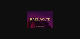 Razelvolte Font Poster 1