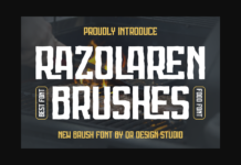 Razolaren Brushes Font Poster 1