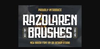 Razolaren Brushes Font Poster 1