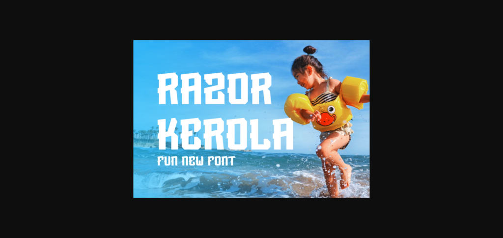 Razor Kerola Font Poster 3