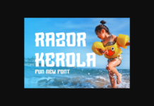 Razor Kerola Font Poster 1