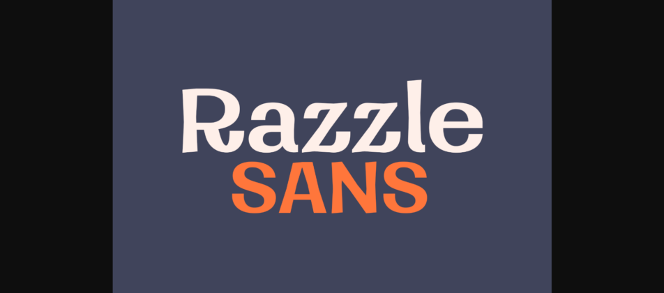 Razzle Sans Font Poster 3