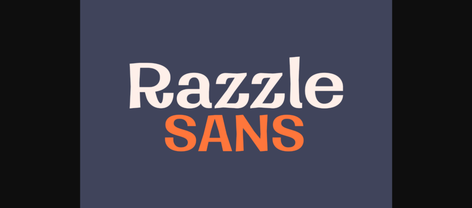 Razzle Sans Font Poster 1