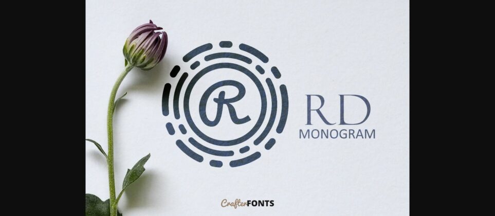 Rd Monogram Font Poster 3