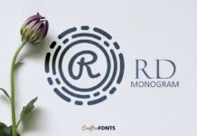 Rd Monogram Font Poster 1