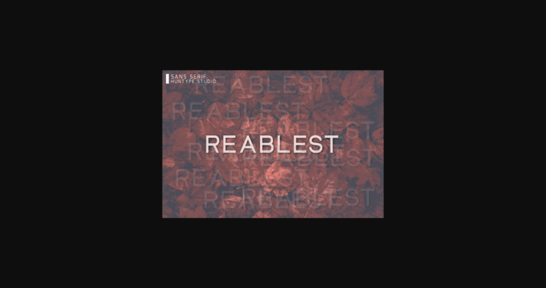 Reablest Font Poster 3