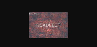 Reablest Font Poster 1