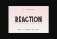 Reaction Font Poster 1