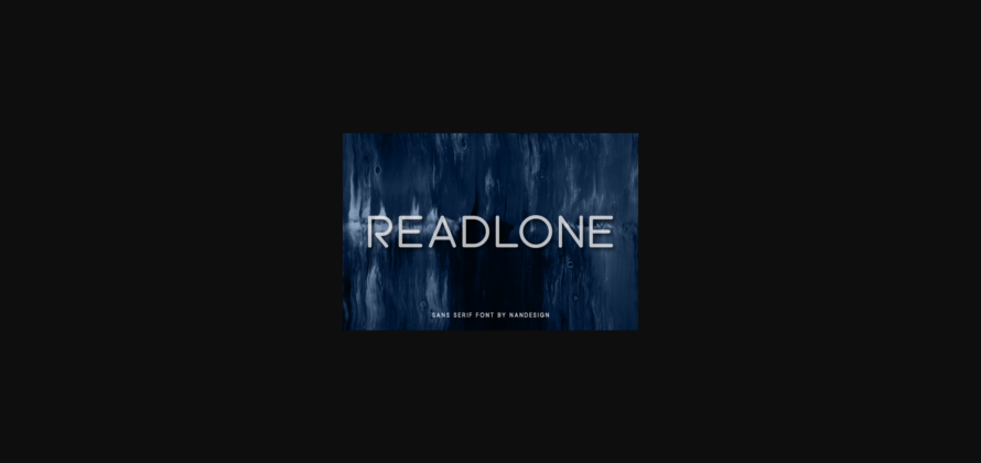 Readlone Font Poster 3