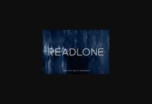 Readlone Font Poster 1