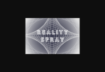 Reality Spray Font Poster 1