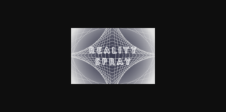 Reality Spray Font Poster 1