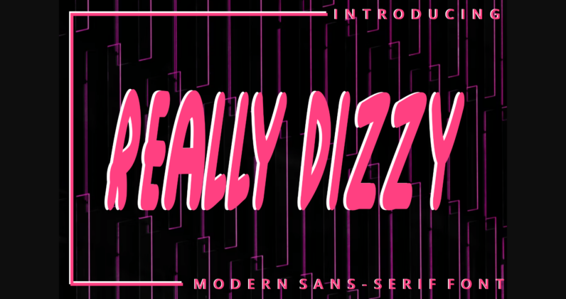 Really Dizzy Font Poster 3
