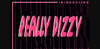Really Dizzy Font Poster 1