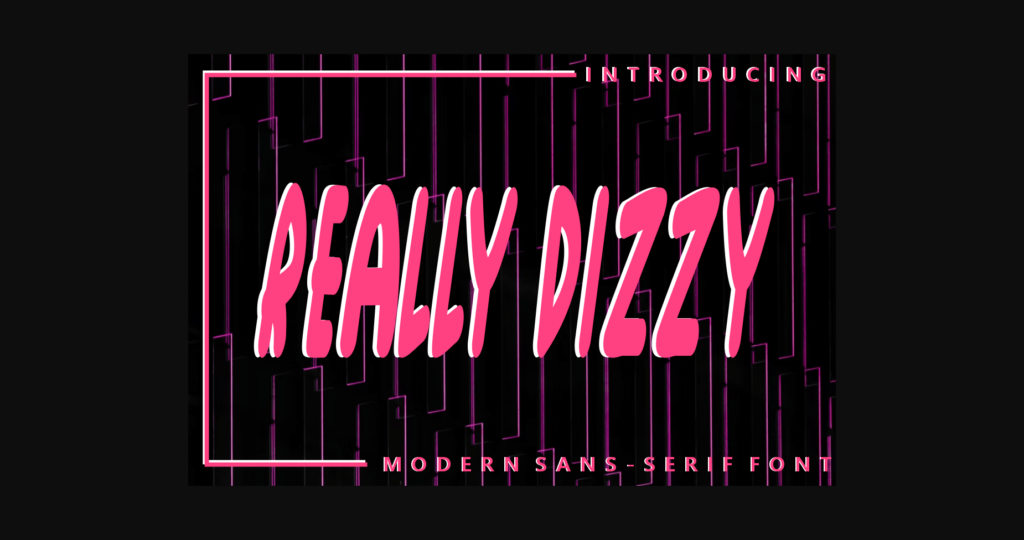 Really Dizzy Font Poster 4