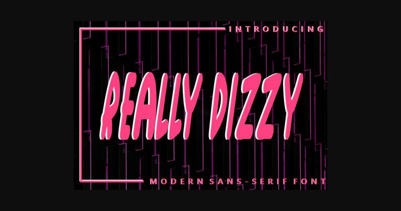 Really Dizzy Font Poster 2