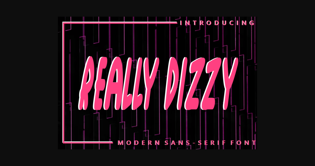 Really Dizzy Font Poster 6