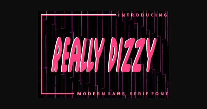 Really Dizzy Font Poster 6