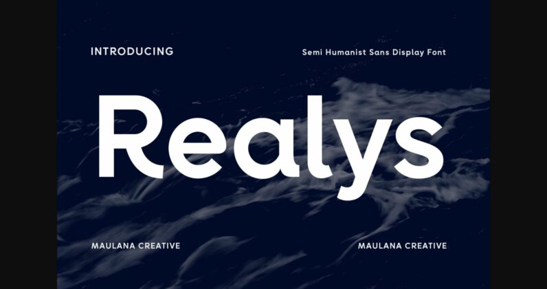 Realys Font Poster 3