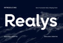 Realys Font Poster 1