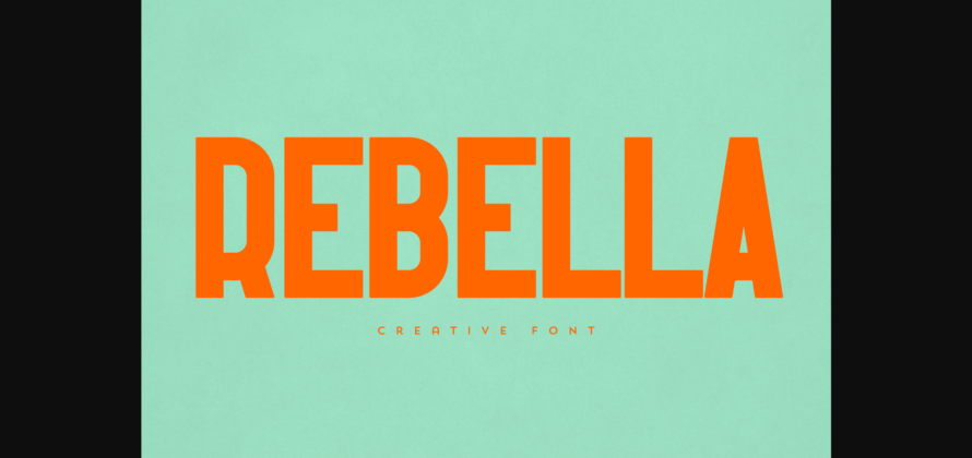 Rebella Font Poster 3