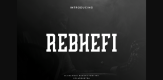 Rebhefi Font Poster 1