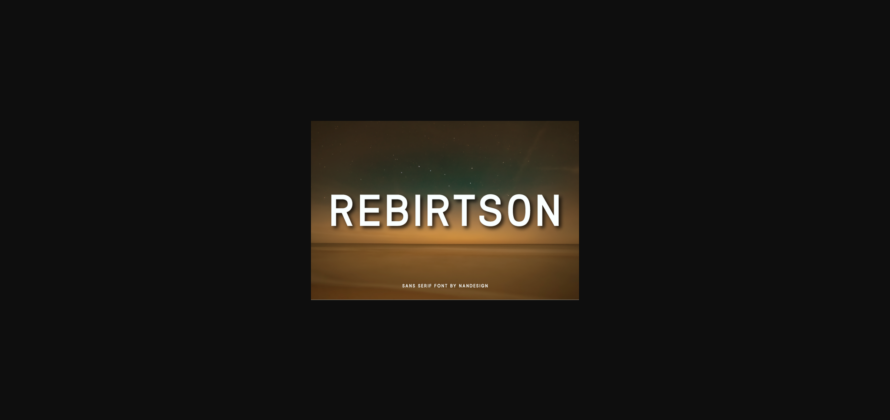 Rebirtson Font Poster 3