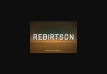 Rebirtson Font Poster 1