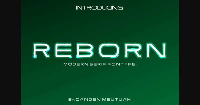 Reborn Font Poster 3