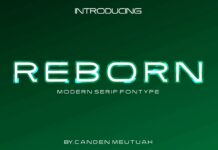 Reborn Font Poster 1