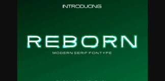 Reborn Font Poster 1