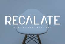 Recalate Font Poster 1