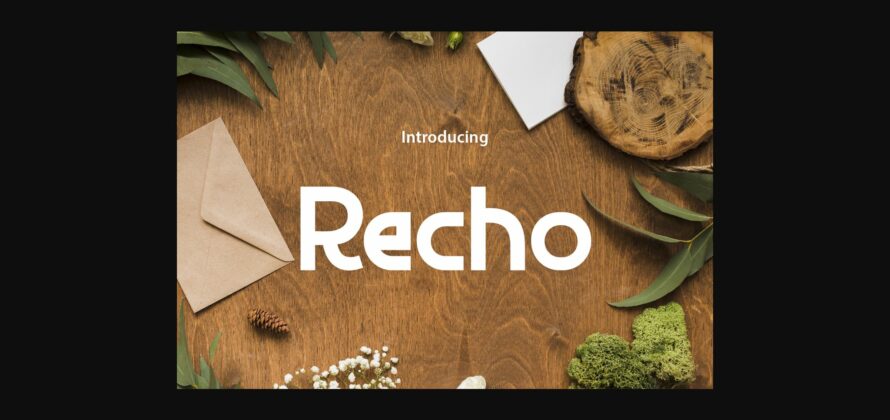 Recho Font Poster 3