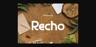 Recho Font Poster 1