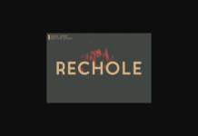Rechole Font Rechole Font Poster 1