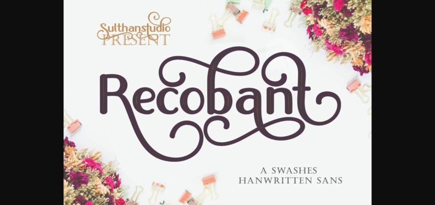 Recobant Font Poster 3