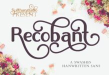 Recobant Font Poster 1