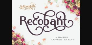 Recobant Font Poster 1