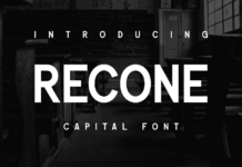 Recone Font Poster 1