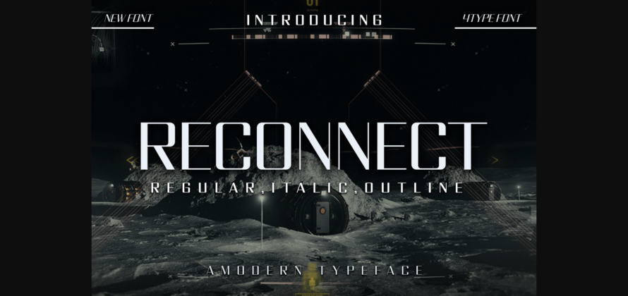 Reconnect Font Poster 3