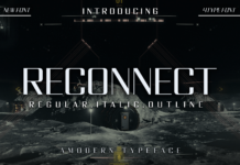 Reconnect Font Poster 1