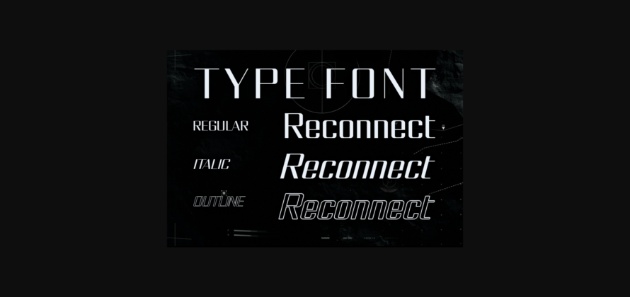 Reconnect Font Poster 10