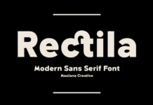 Rectila Font Poster 1