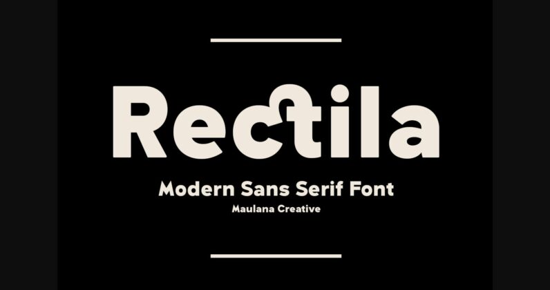 Rectila Font Poster 1