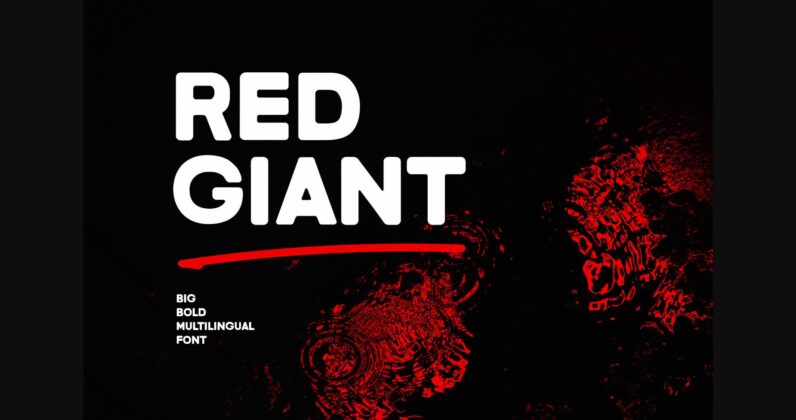 Red Giant Font Poster 3