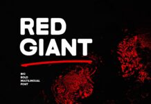Red Giant Font Poster 1