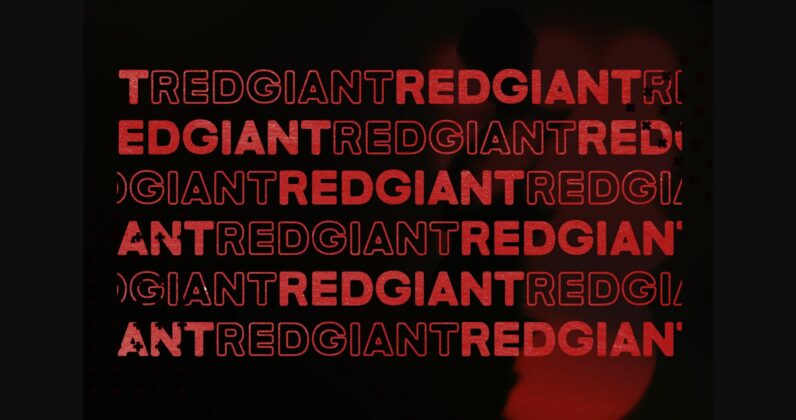Red Giant Font Poster 6